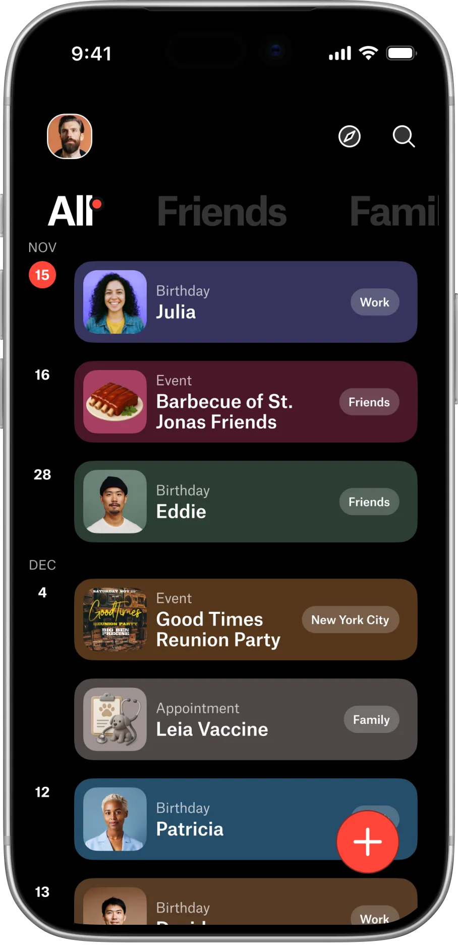 Mockup do app no celular